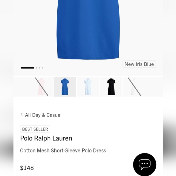 Polo Ralph Lauren The mesh Mini Navy short dress size XL - Picture 5 of 13